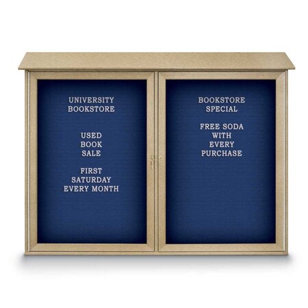 United Visual Products Indoor Enclosed Combo Board, 48"x36", White Frame/Green & Dark Spruce UVCB4836W-GREEN-DRKSPR